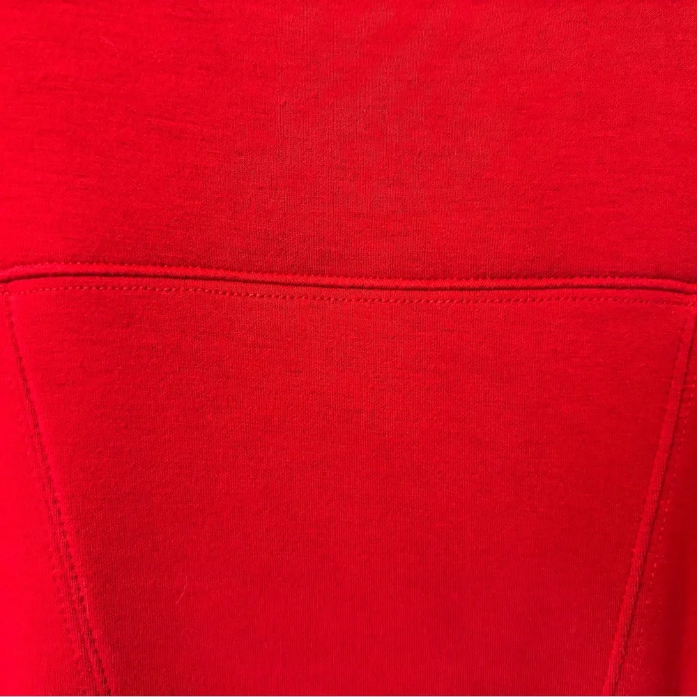 Anthropologie Maeve Vibrant Red Fit and Flair Dress - Picture 7 of 8